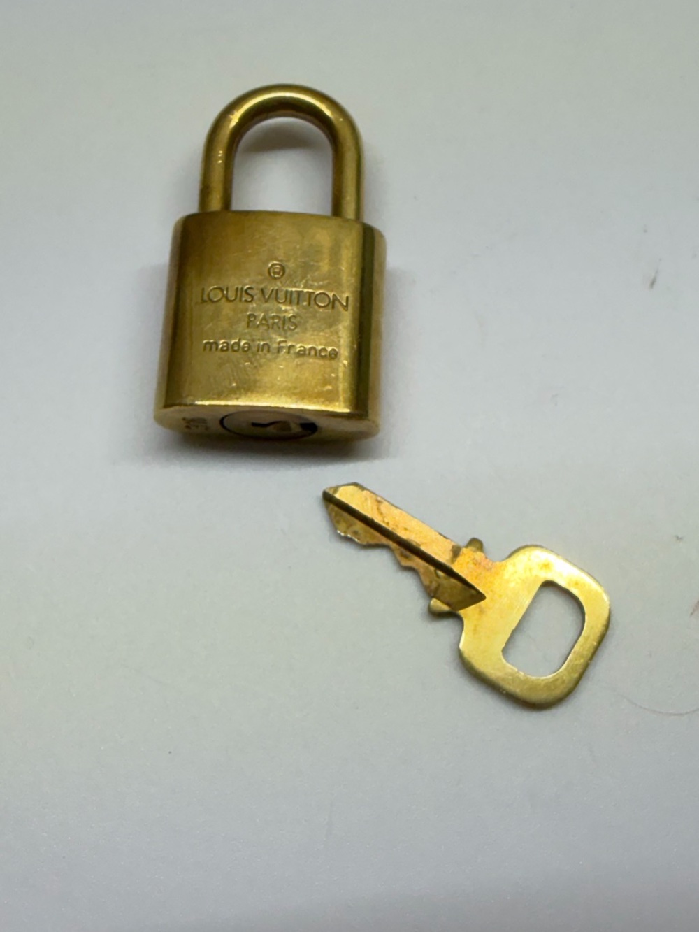 Louis Vuitton Gold Padlock and Key #316